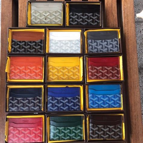 goyard card holder colours|Goyard card holder men.